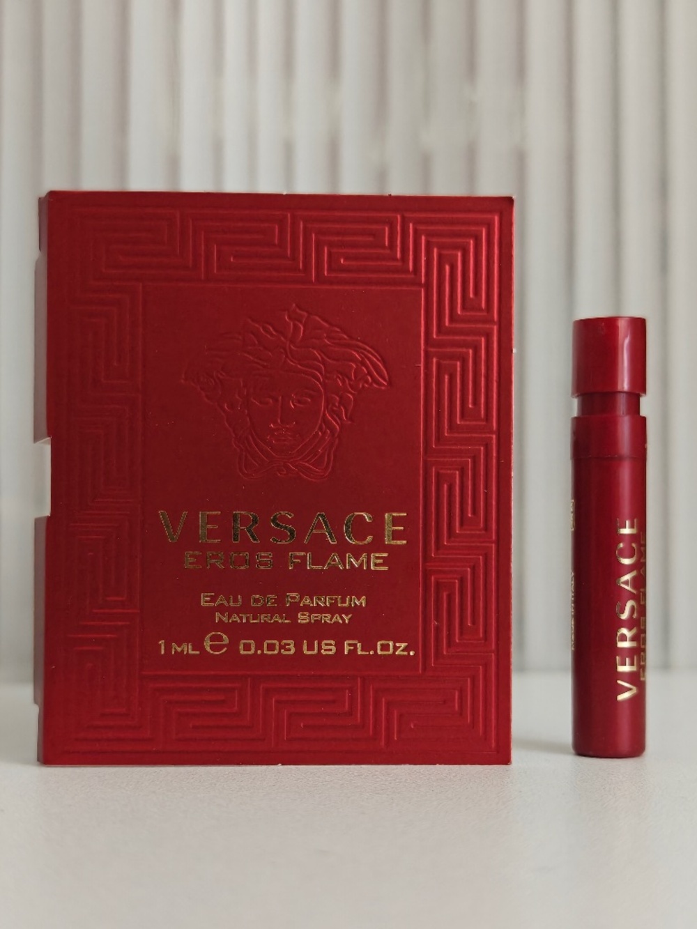 New Versace Eros Flame EDP Sample Spray 1 ml/ 0.03 oz